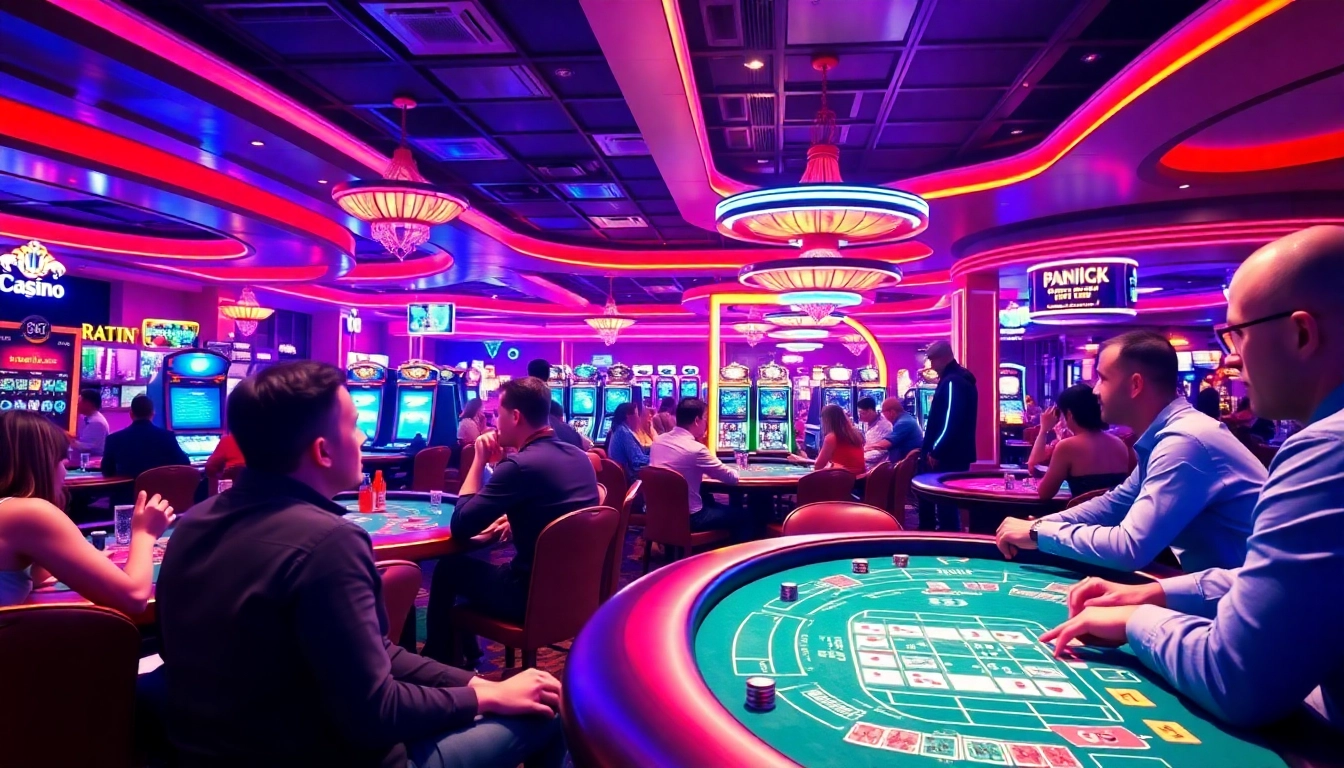 Players eagerly engage in the best casino game experience at a vibrant casino setting.