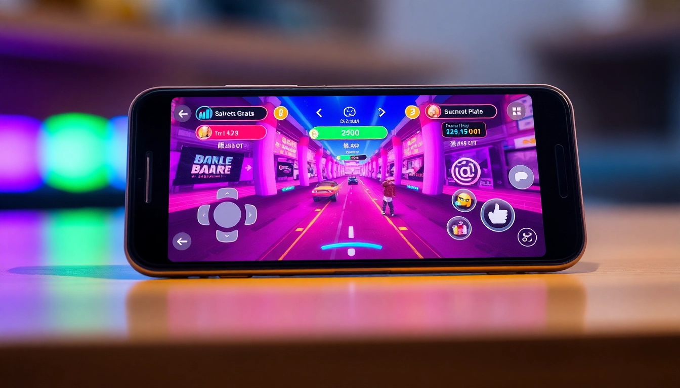 Experience the thrill of reward play through interactive mobile gameplay with vibrant visuals.