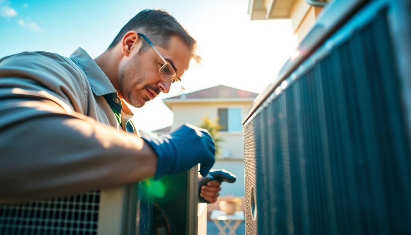 Offering expert ac repair glendale az services, a technician diligently fixes an air conditioning unit.