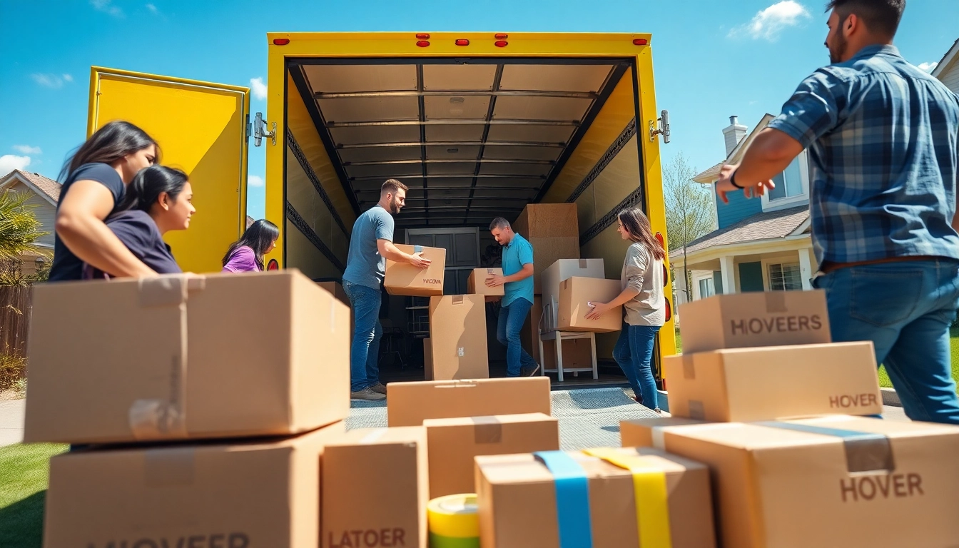 Experienced Canadian movers diligently packing and loading during a relocation.