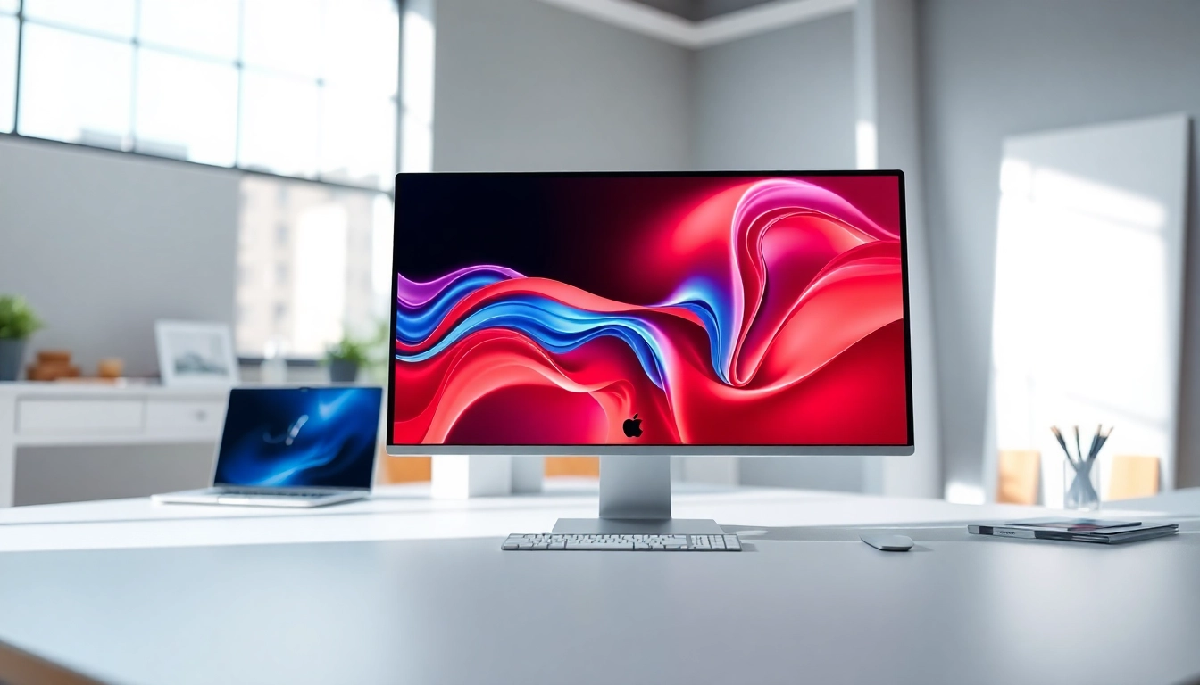 View a professional workspace with an Apple Pro Display XDR, encouraging users to buy apple pro display for creative excellence.