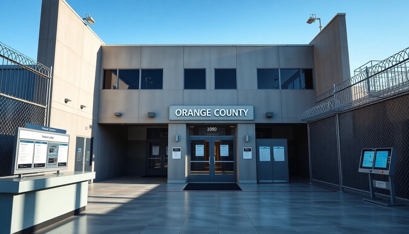 View of the Orange County jail facility where users can check whos in jail oc.
