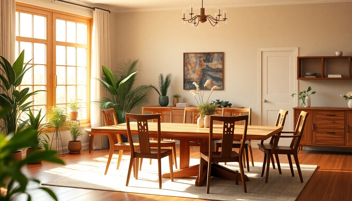 Verken de stijlvolle Woodstyl meubels in een gezellige woonkamer.