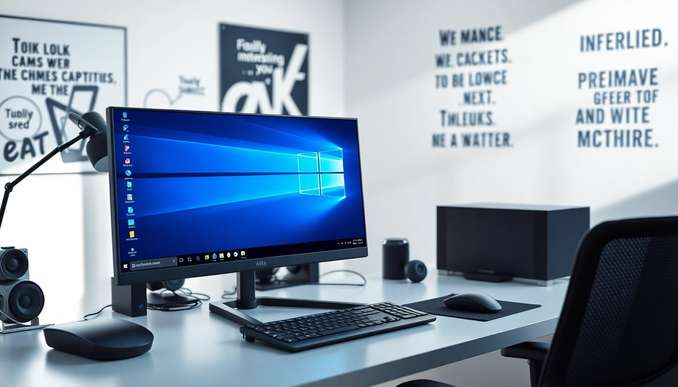 Installieren Sie die Windows 11 Pro Lizenz auf einem modernen Computer-Arbeitsplatz
