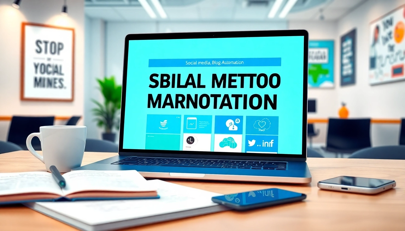 Implement social media and blog automation strategies with a digital marketing workspace.