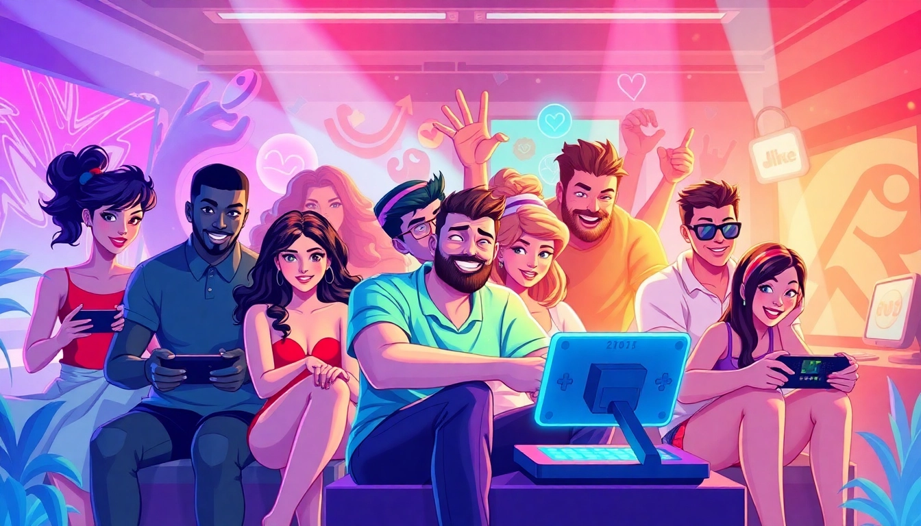 Experience exciting game sex adventures in an engaging virtual environment full of vibrant characters.