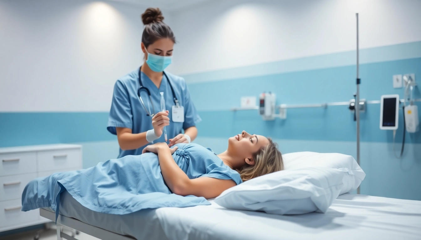 Patient receiving iv drips in a serene healthcare environment, emphasizing comfort and care.