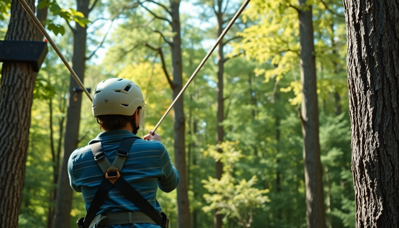 Experience thrilling activities with our ZIP WIRE KITS featuring safety gear and scenic views.