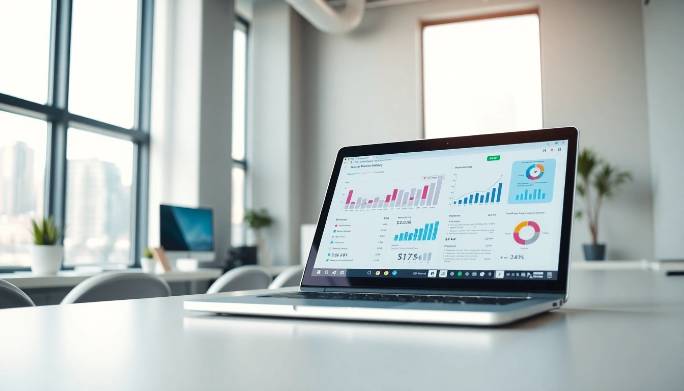 Analyze digital marketing strategies with http://Avtales.com tools on a sleek laptop.