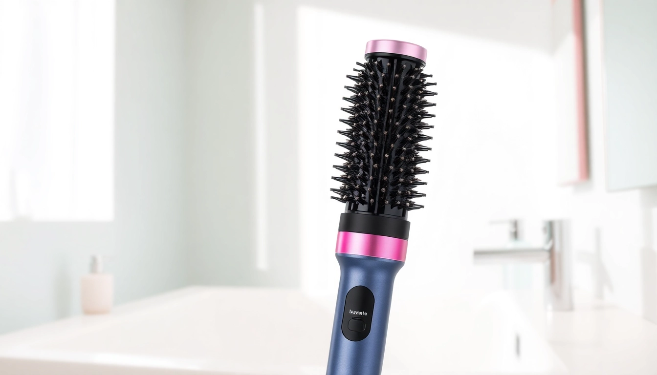 Using the Hair Dryer Brush 7 in 1 to create beautiful hairstyles effortlessly.