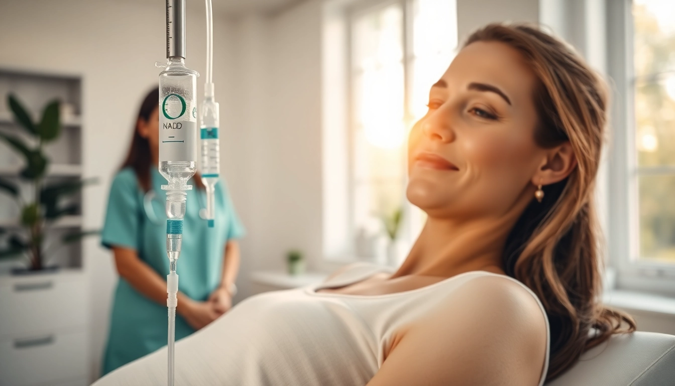 Transformative experience of nad iv therapy near me in a serene wellness setting.