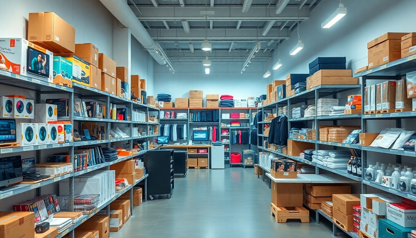 Engaging display of amazon wholesale products organized in a vibrant ecommerce environment.